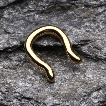 Detail View 1 of Gold PVD Steel Septum Ring-Gold
